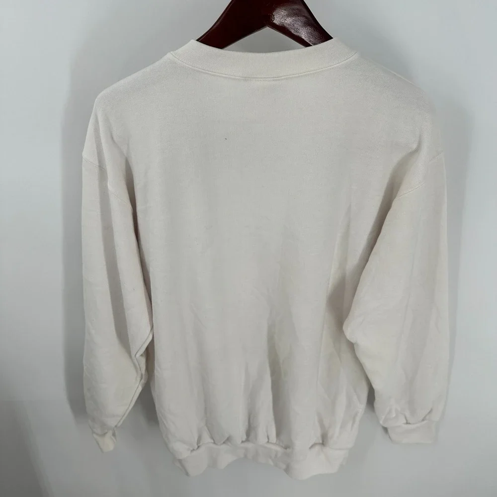 Vintage Northern Reflections Classic Crew Neck Pullover Sweatshirt‎ White M NWT
